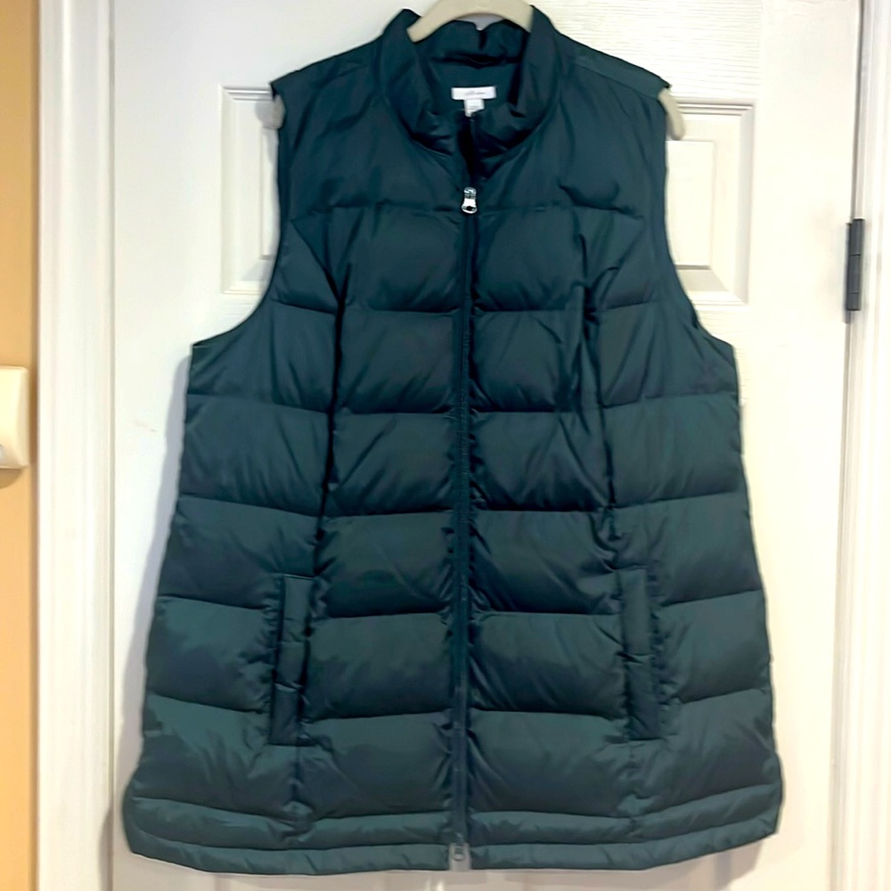 Perfect condition: J. Jill DOWN puffer long vest